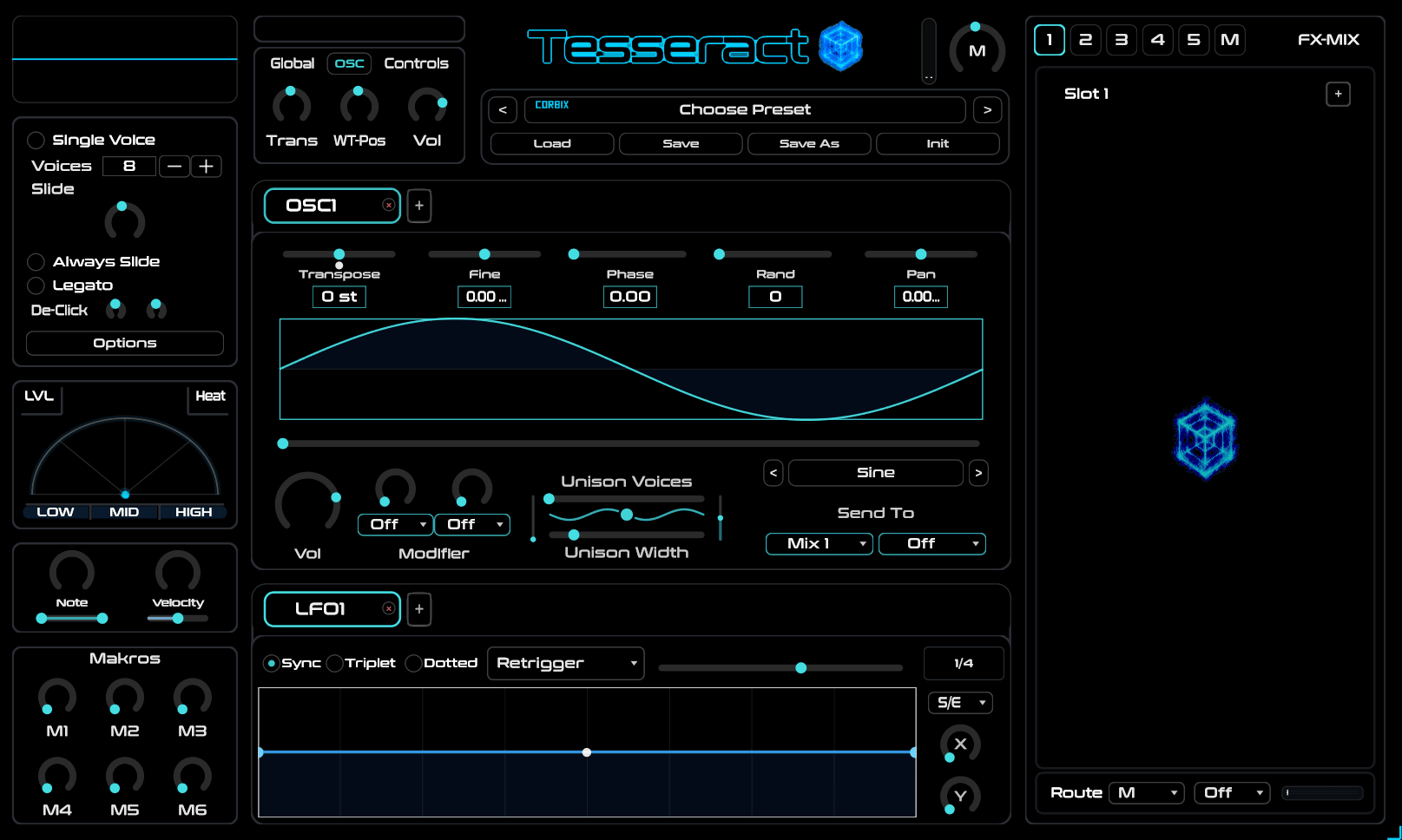 Tesseract interface preview